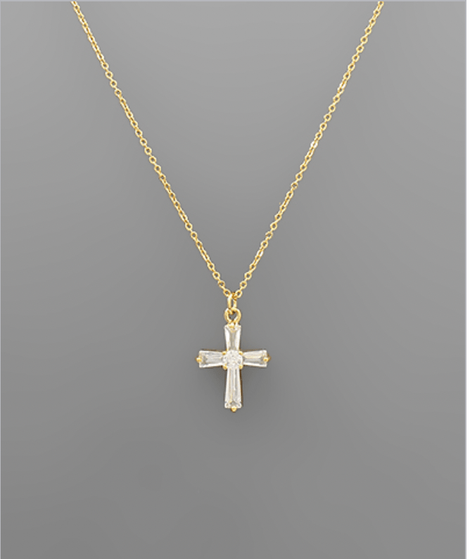 Diamond Cross Necklace - MainStreet Clothing Co.