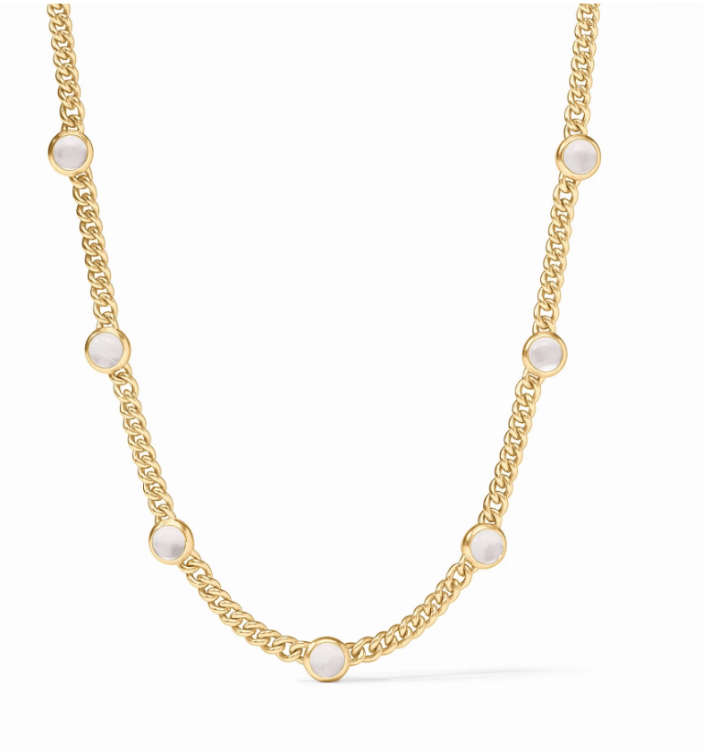 Dolce Delicate Station Necklace Pearl | Julie Vos - Grayce's Boutique