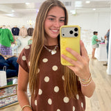 Dolly Dotted Top - Grayce's Boutique