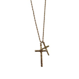 Double Cross Necklace - Grayce's Boutique