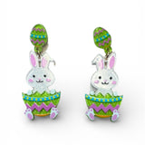 Easter Bunny Earrings - Grayce's Boutique