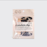 Eco-Friendly Creaseless Clips 4pc Set - Black Terrazzo - Grayce's Boutique