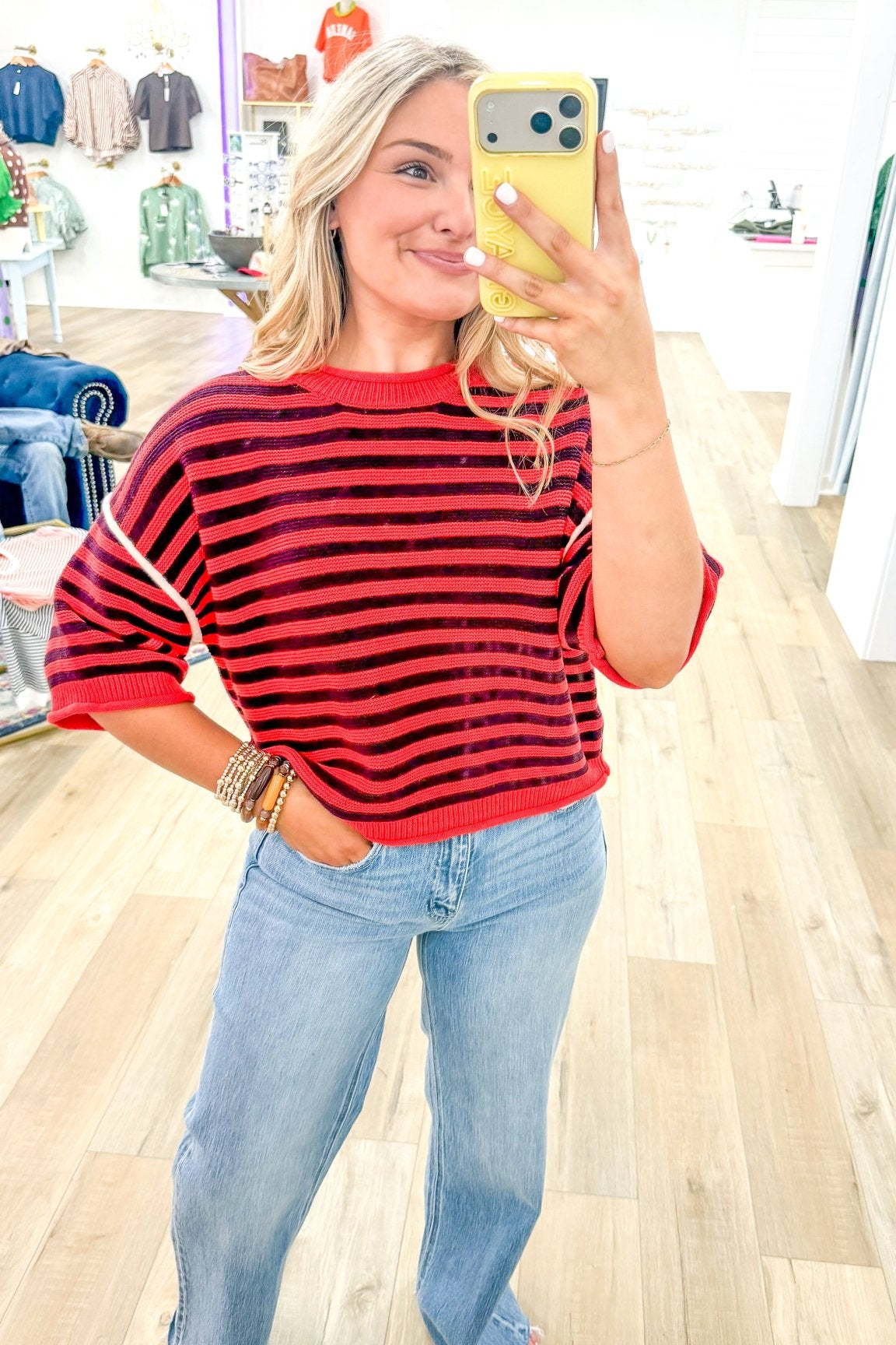 Emory Striped Sweater - Grayce's Boutique