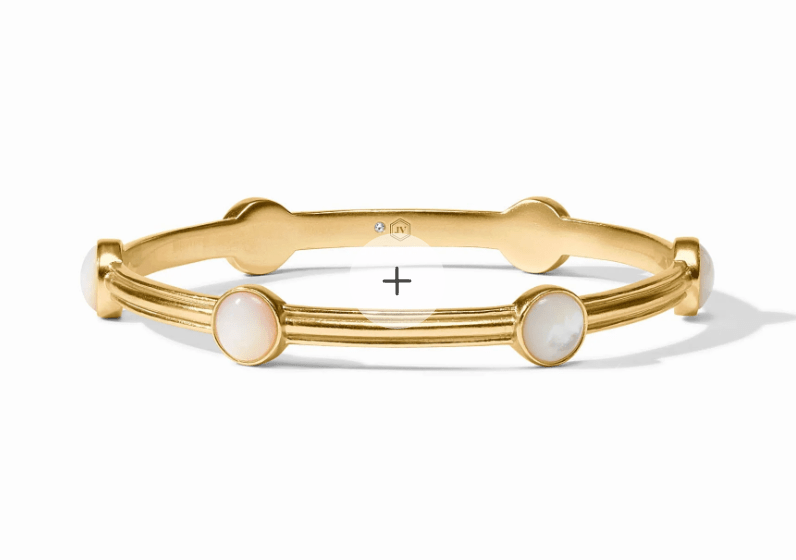 Essex Stone Bangle - Mother of Pearl | Julie Vos - Grayce's Boutique