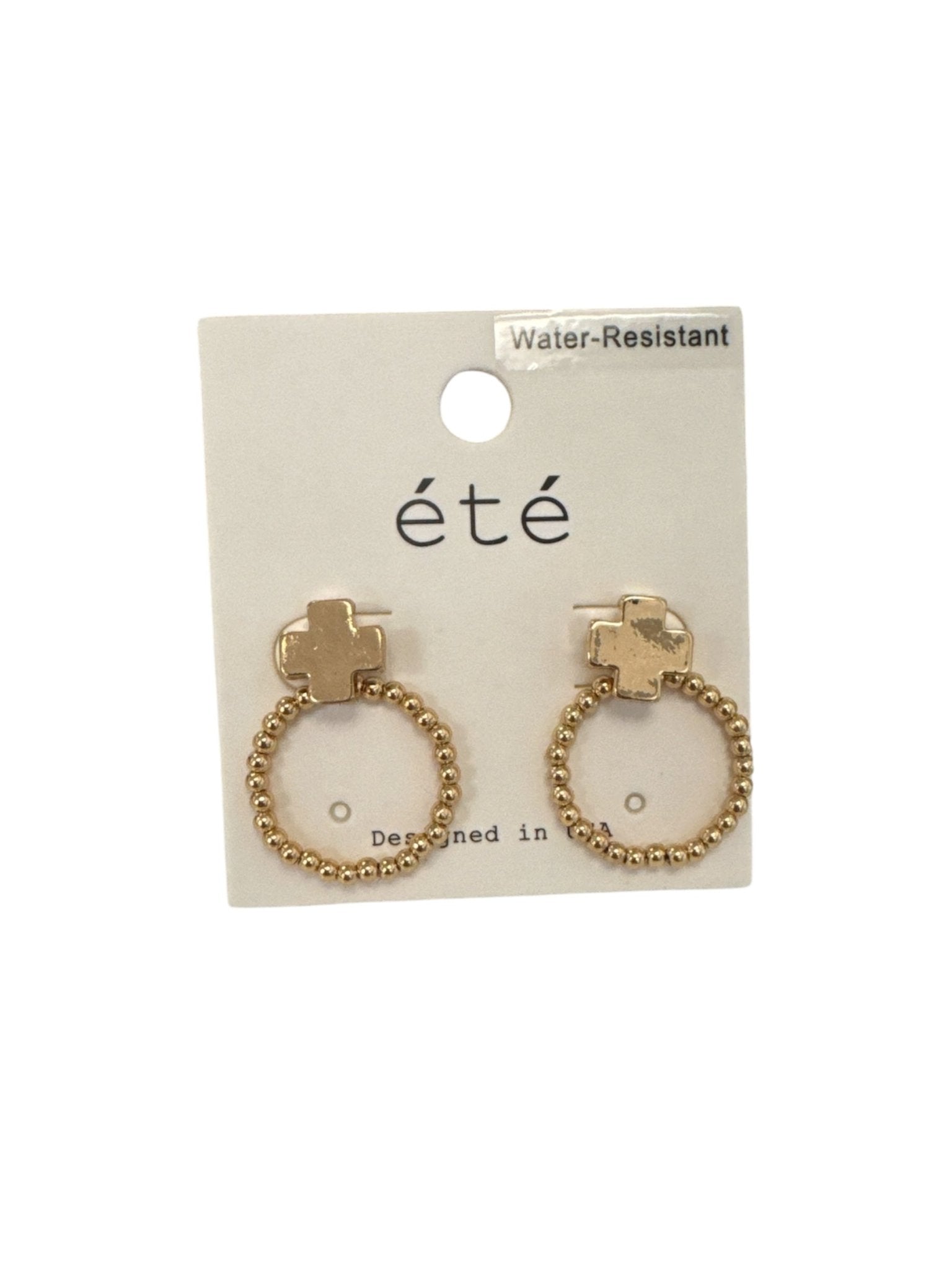 Faithful Cross Drop Earrings - Grayce's Boutique