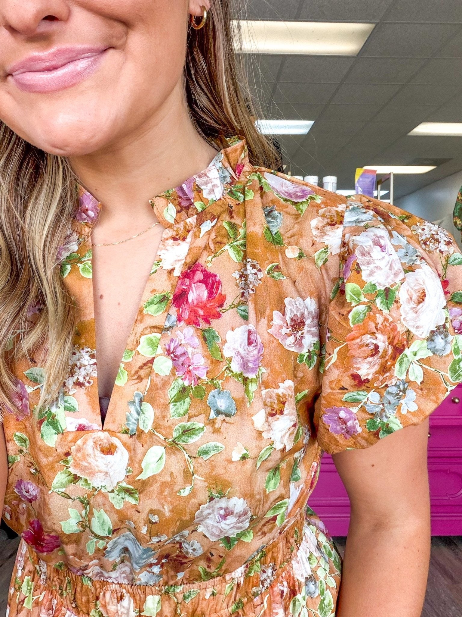 Fall into the Flowers Dress - MainStreet Clothing Co.