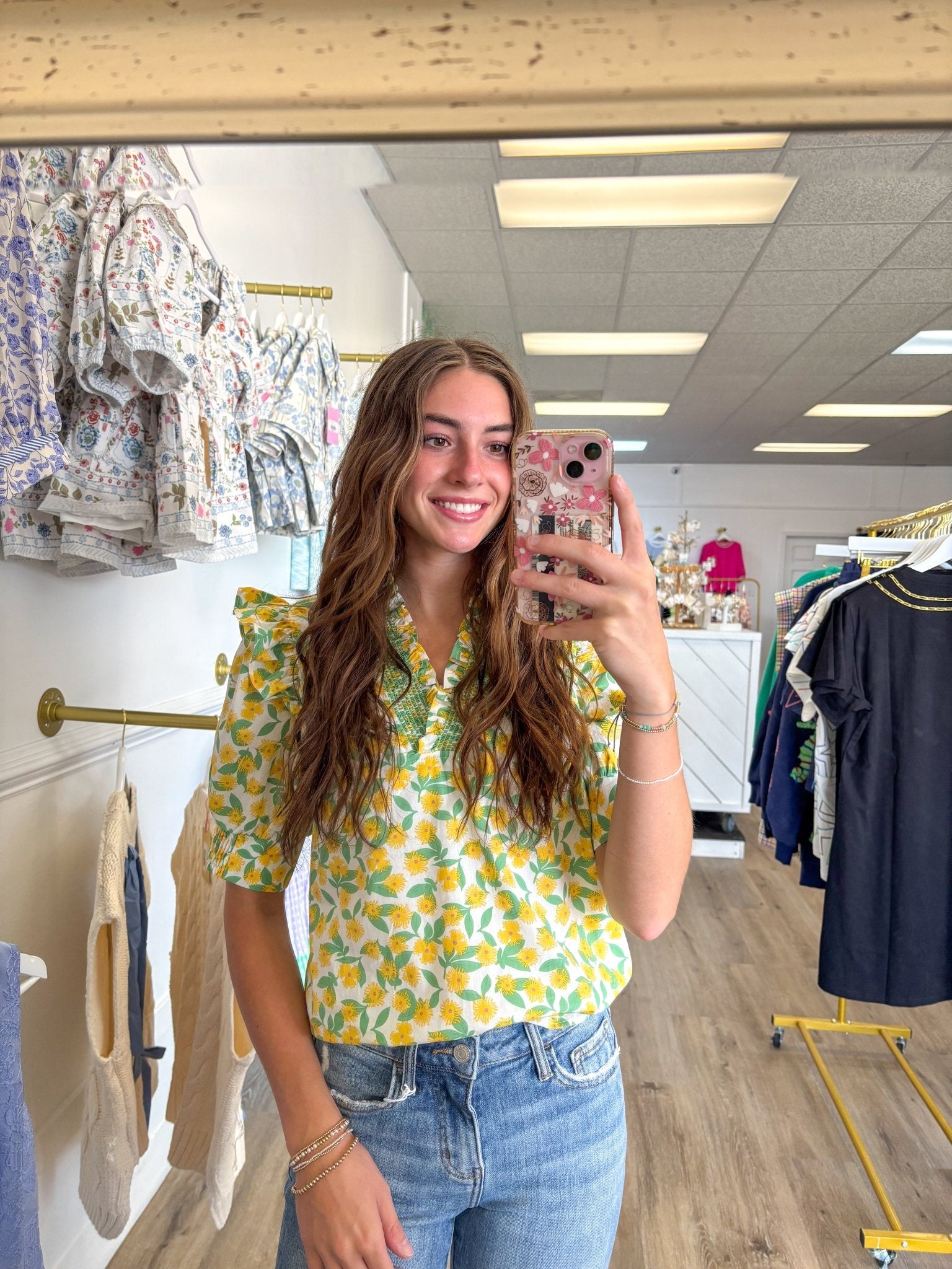 Field of Flowers top - MainStreet Clothing Co.