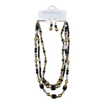 Give It Time Black Multi Necklace Set - Grayce's Boutique
