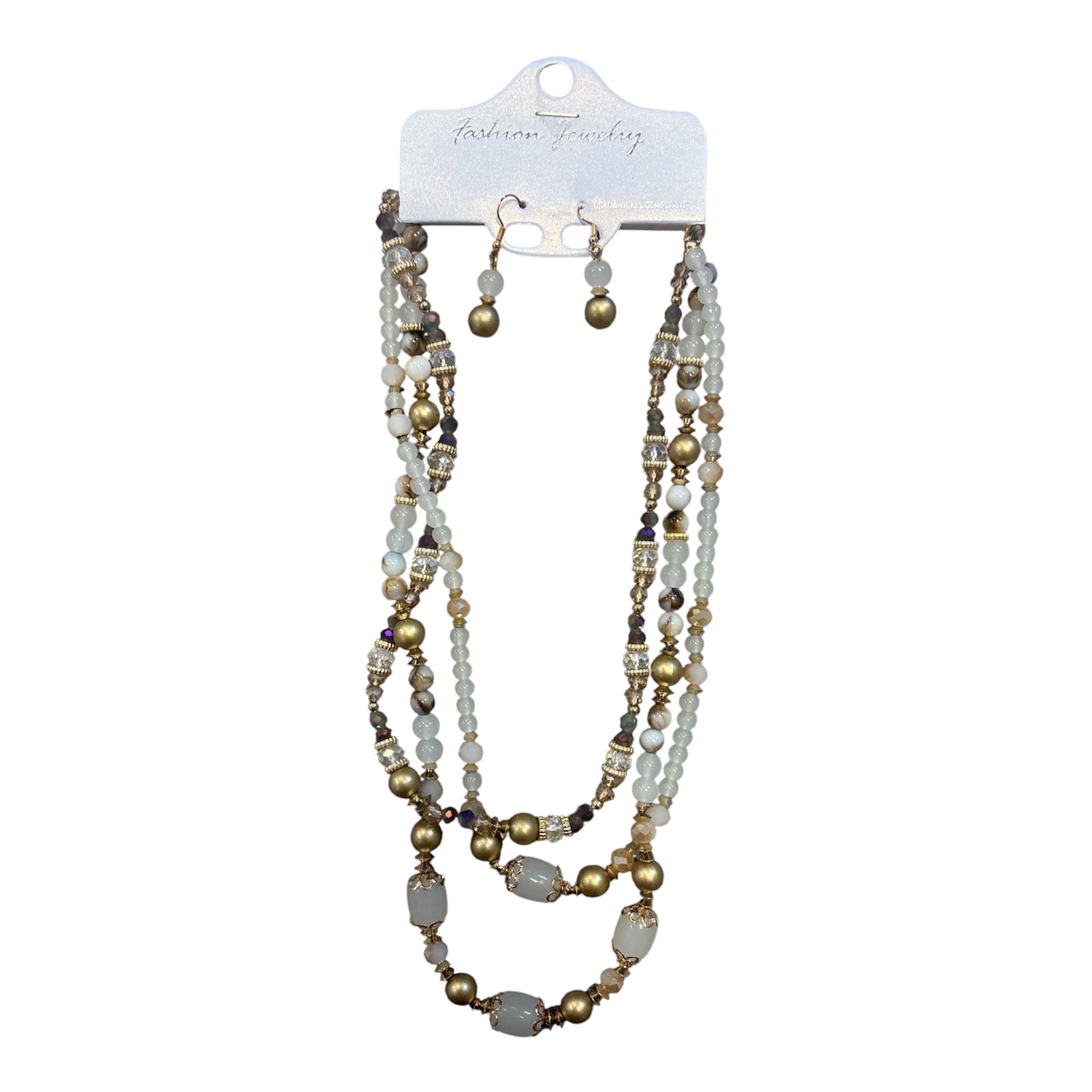 Give It Time White Necklace Set - Grayce's Boutique