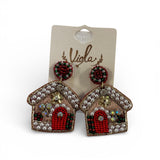 Home For Christmas Earrings - MainStreet Clothing Co.