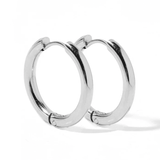Huggie Earrings Scarlett Hoop Silver 14MM | LINNY CO (Copy) - Grayce's Boutique