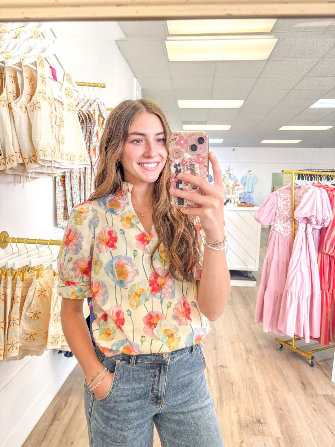 In the Flowers Blouse - MainStreet Clothing Co.