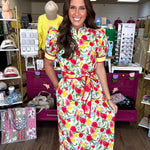 In the Garden Floral Midi Dress - Grayce's Boutique