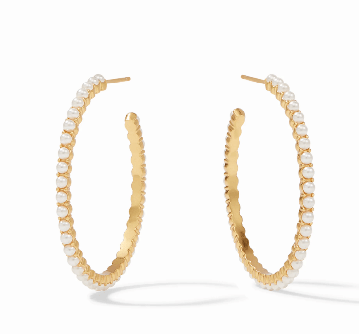 Juliet Hoop Pearl | Julie Vos - Grayce's Boutique