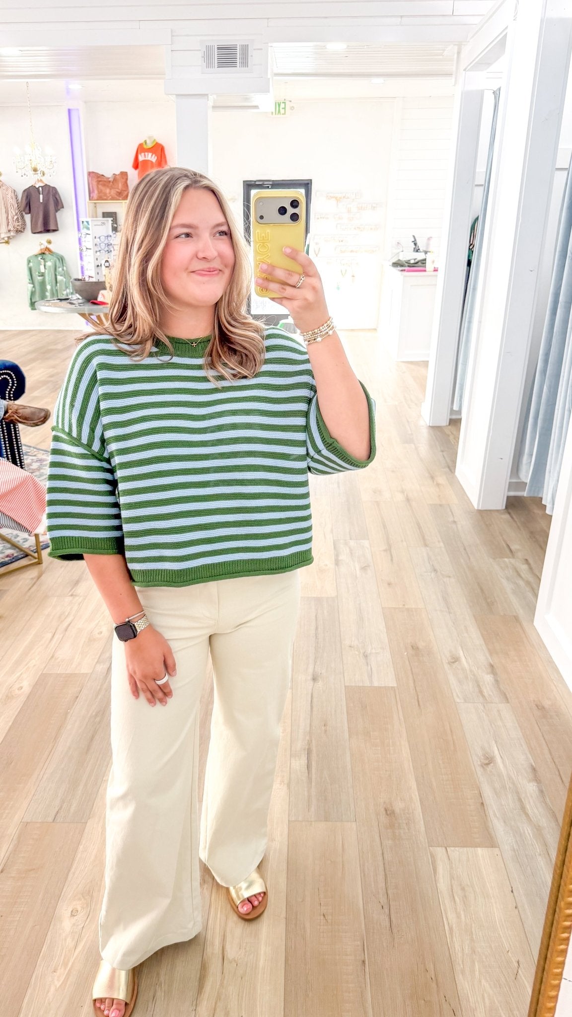 Keeping Check on You Sweater - Grayce's Boutique