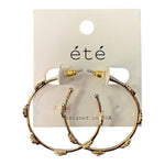 Kind of You Cross Hoop - Grayce's Boutique