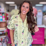 Lemon Garden Blouse - Grayce's Boutique