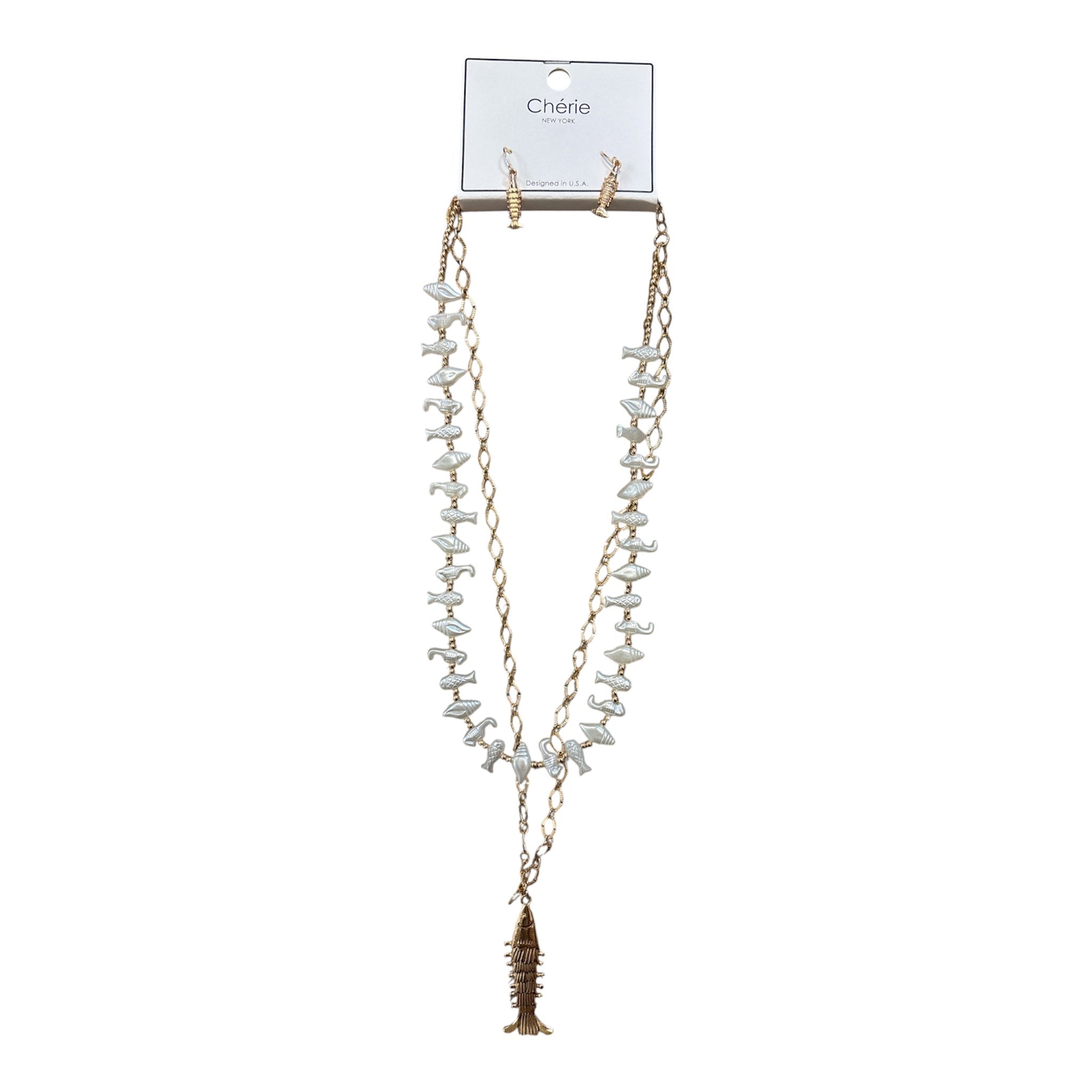 Let's Go Fishing Necklace Set - Grayce's Boutique