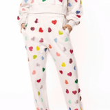 Light Gray Multi Rhinestone Sweatpants | Queen of Sparkles - MainStreet Clothing Co.