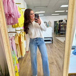 Livi Wide Leg Belt Jean | Vervet - Grayce's Boutique