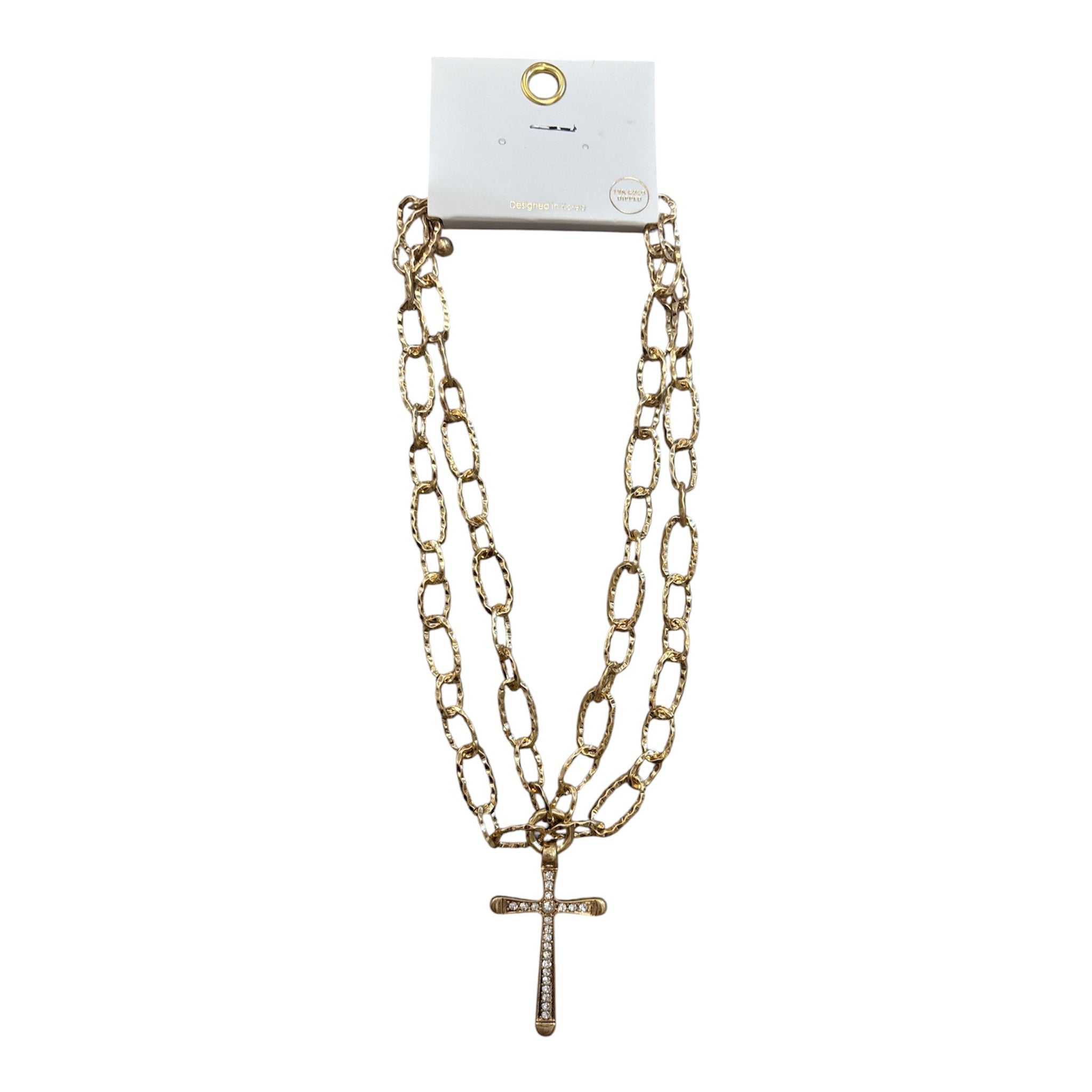 Living My Best Life Cross Necklace - Grayce's Boutique