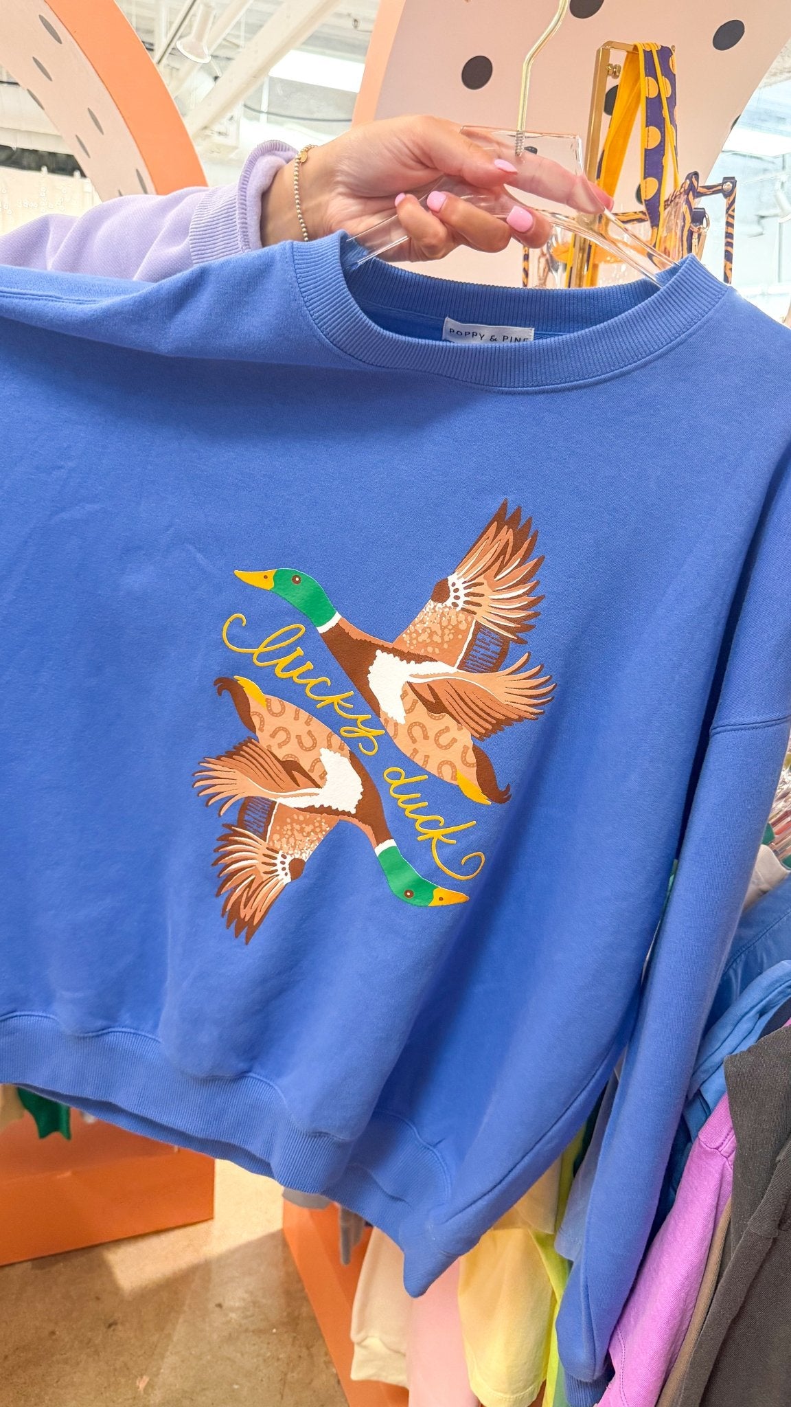 Lucky Ducks Sweatshirt | Poppy & Pine - Grayce's Boutique