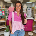 Lucy Pink Blouse - Grayce's Boutique