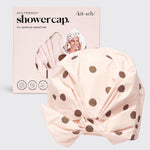 Luxury Shower Cap - Blush Dot - Grayce's Boutique