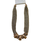 Make a Statement Gold Accent Necklace - Grayce's Boutique