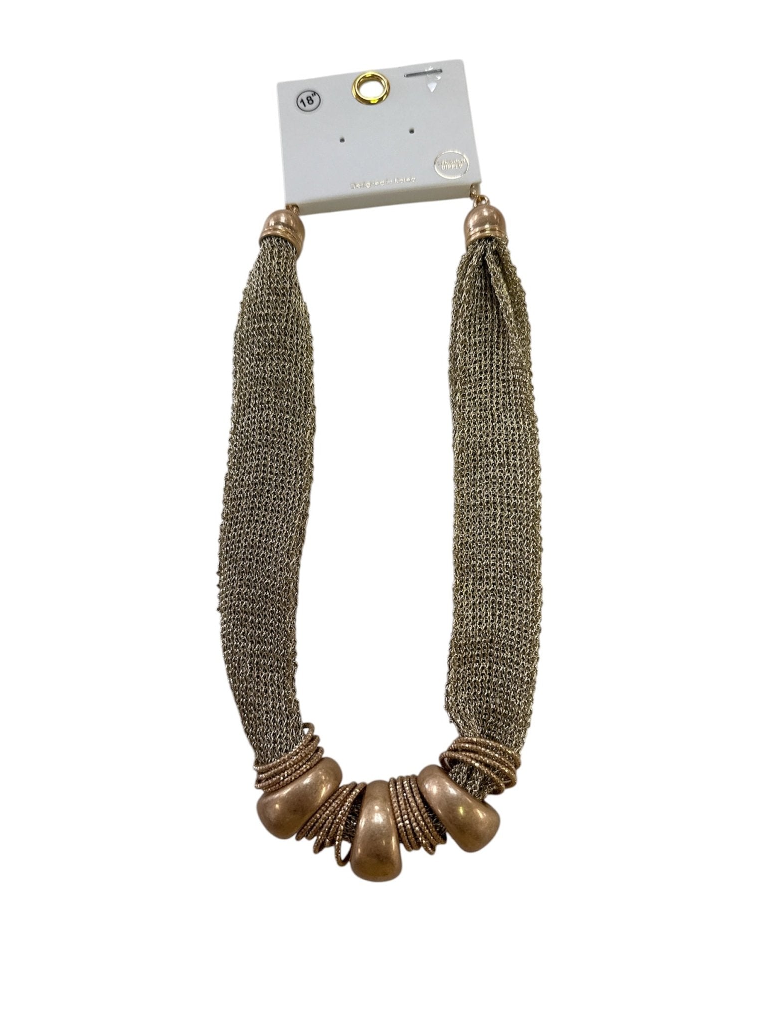 Make a Statement Gold Accent Necklace - Grayce's Boutique