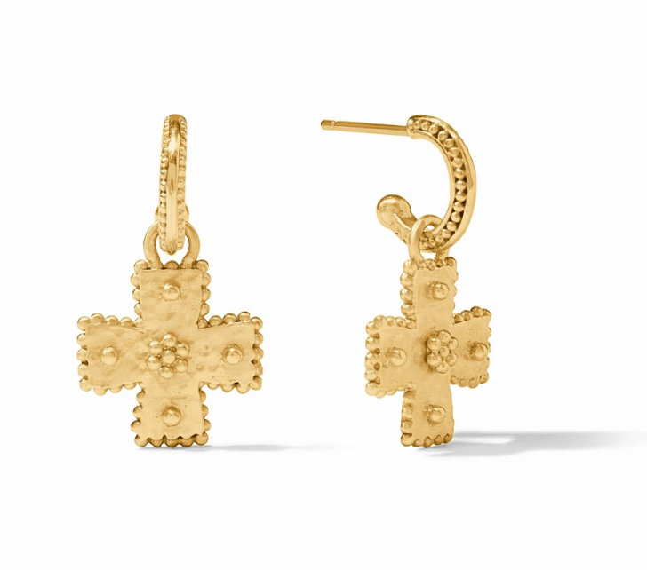Malta Canterbury Hoop & Charm Earring | Julie Vos - Grayce's Boutique