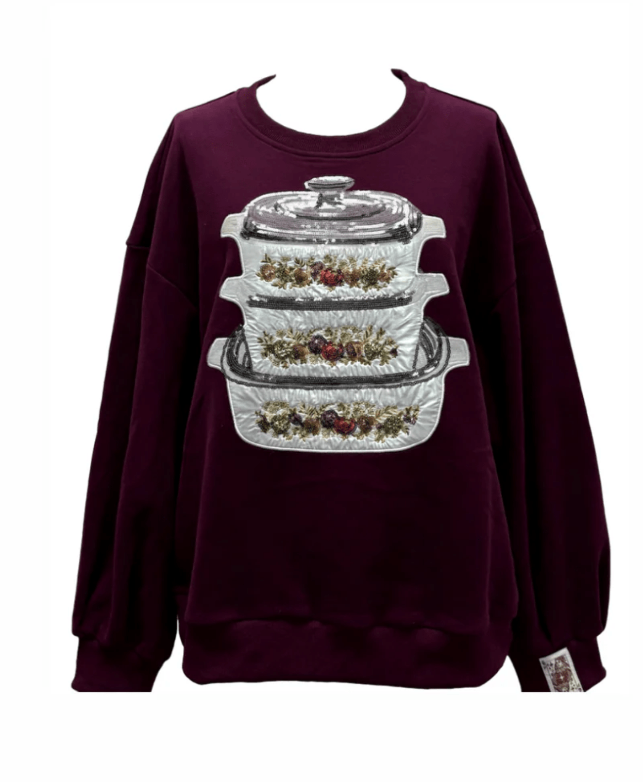 Maroon Vintage Corning Ware Sweatshirt | Queen of Sparkles - MainStreet Clothing Co.