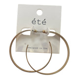 Matte Gold Hoops - Grayce's Boutique