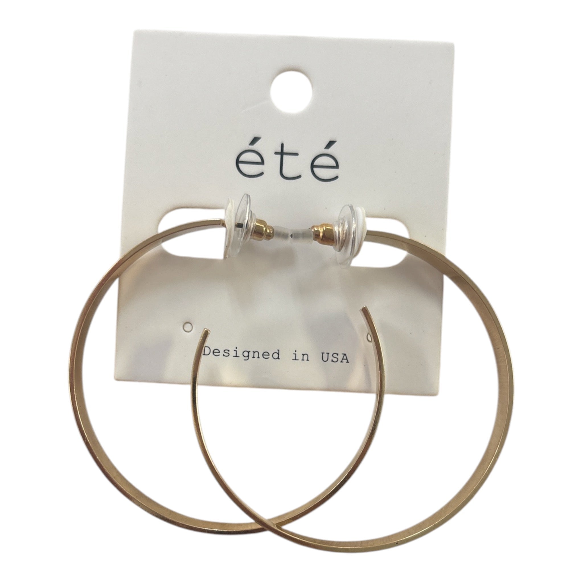 Matte Gold Hoops - Grayce's Boutique