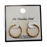 Medium Gold Clasp Hoop - MainStreet Clothing Co.