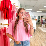 Megan Mineral Washed Tee - Grayce's Boutique