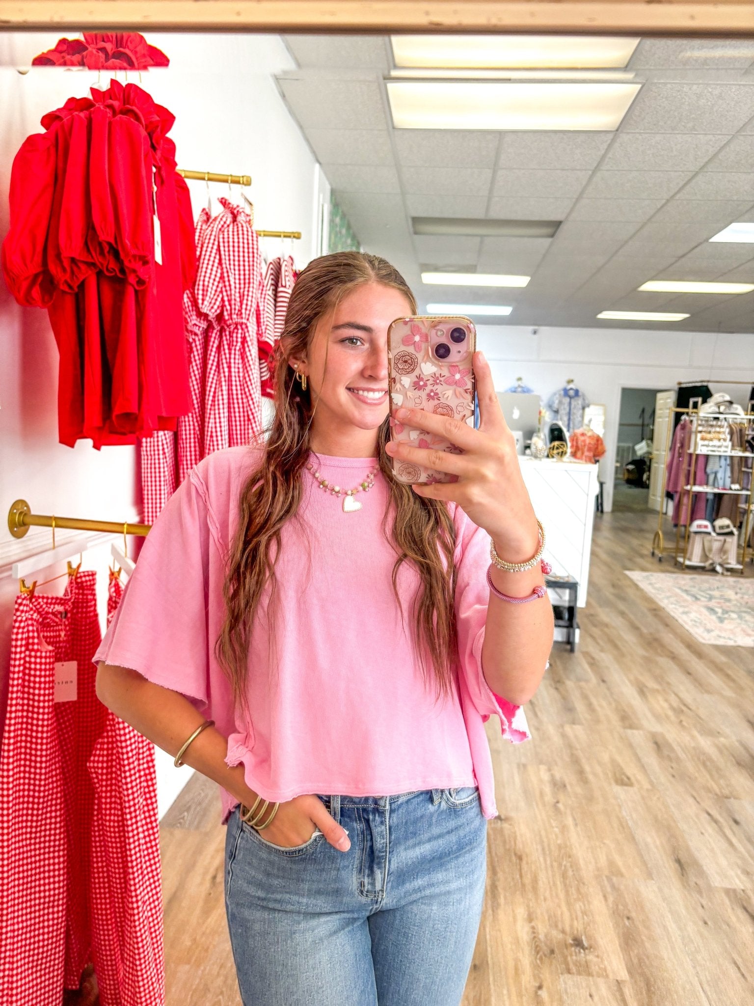Megan Mineral Washed Tee - Grayce's Boutique