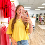 Megan Mineral Washed Tee - Grayce's Boutique