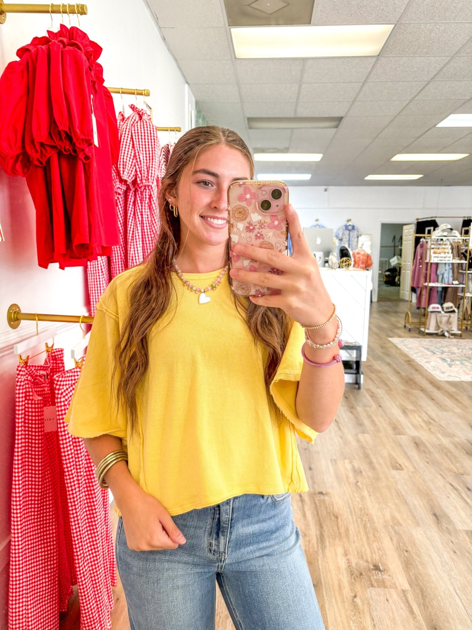 Megan Mineral Washed Tee - Grayce's Boutique