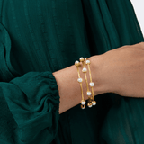 Milano Luxe Bangle - Pearl - Medium - Grayce's Boutique