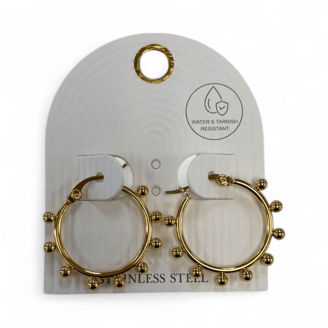 Mini Alison Ball Hoops - MainStreet Clothing Co.