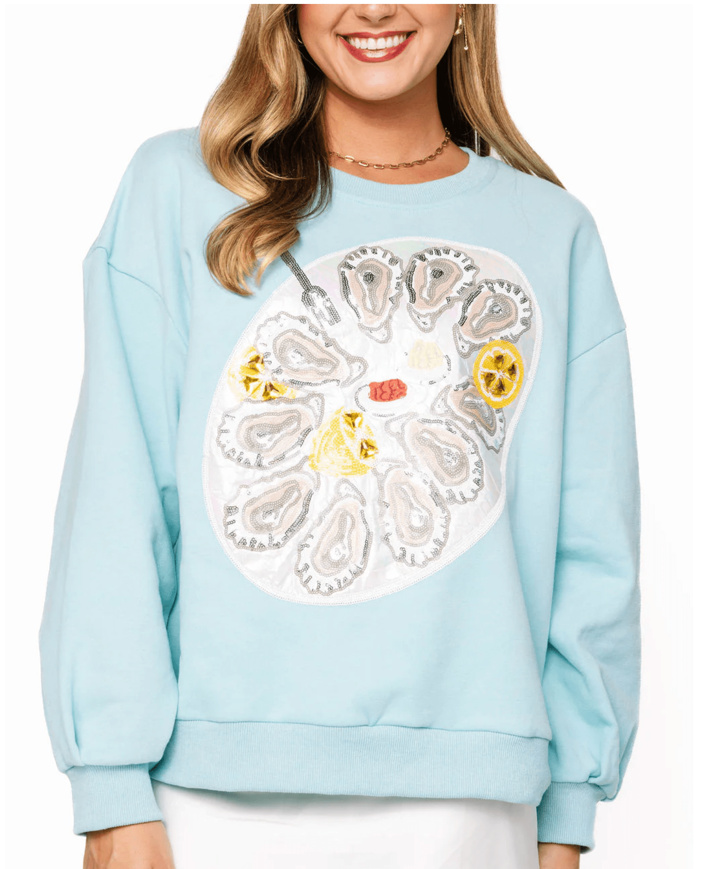 Mint Blue Oyster Platter - MainStreet Clothing Co.