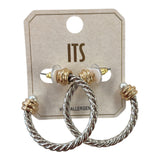Mixed Metal Hoop - Grayce's Boutique