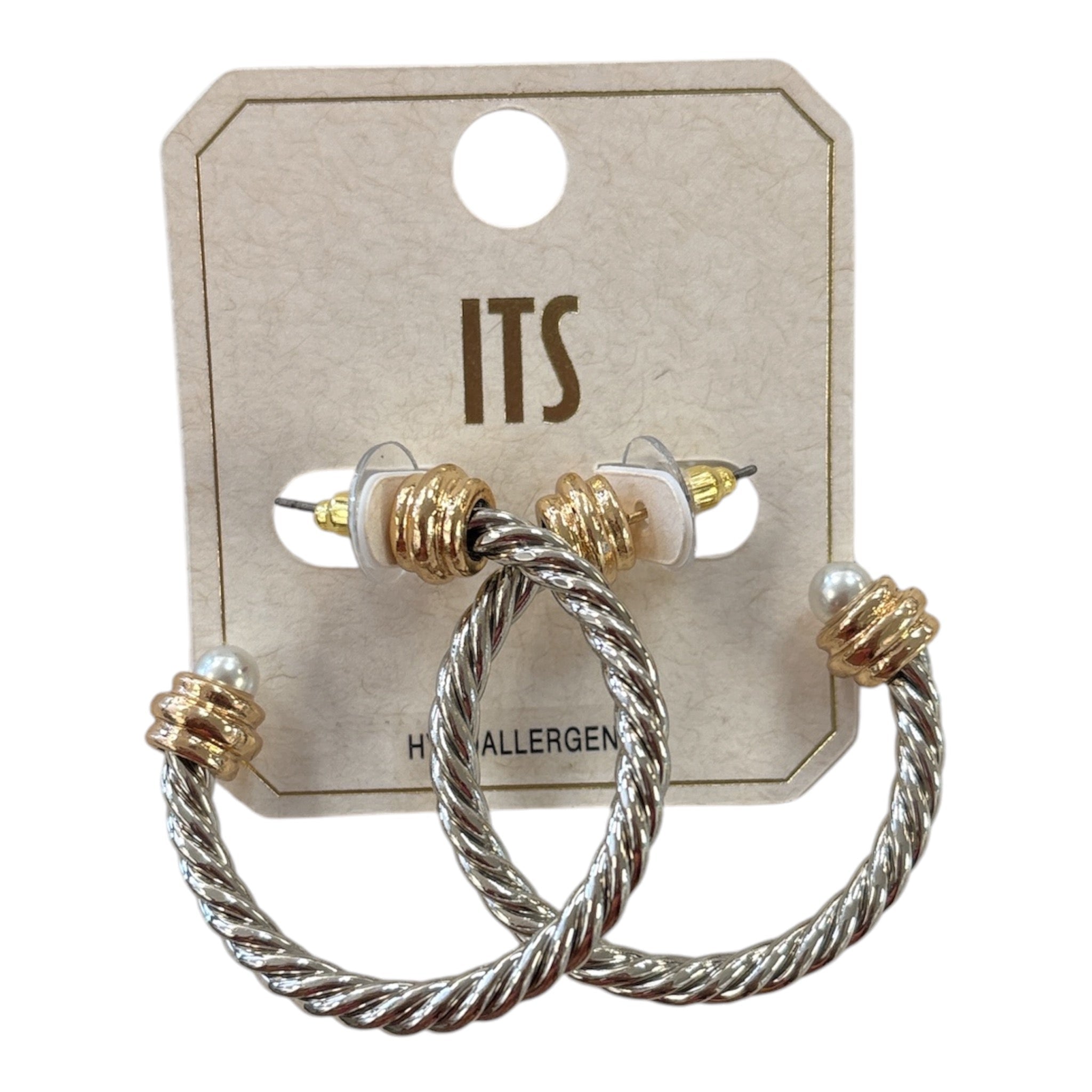 Mixed Metal Hoop - Grayce's Boutique