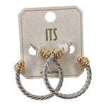 Mixed Metal Hoop - Grayce's Boutique