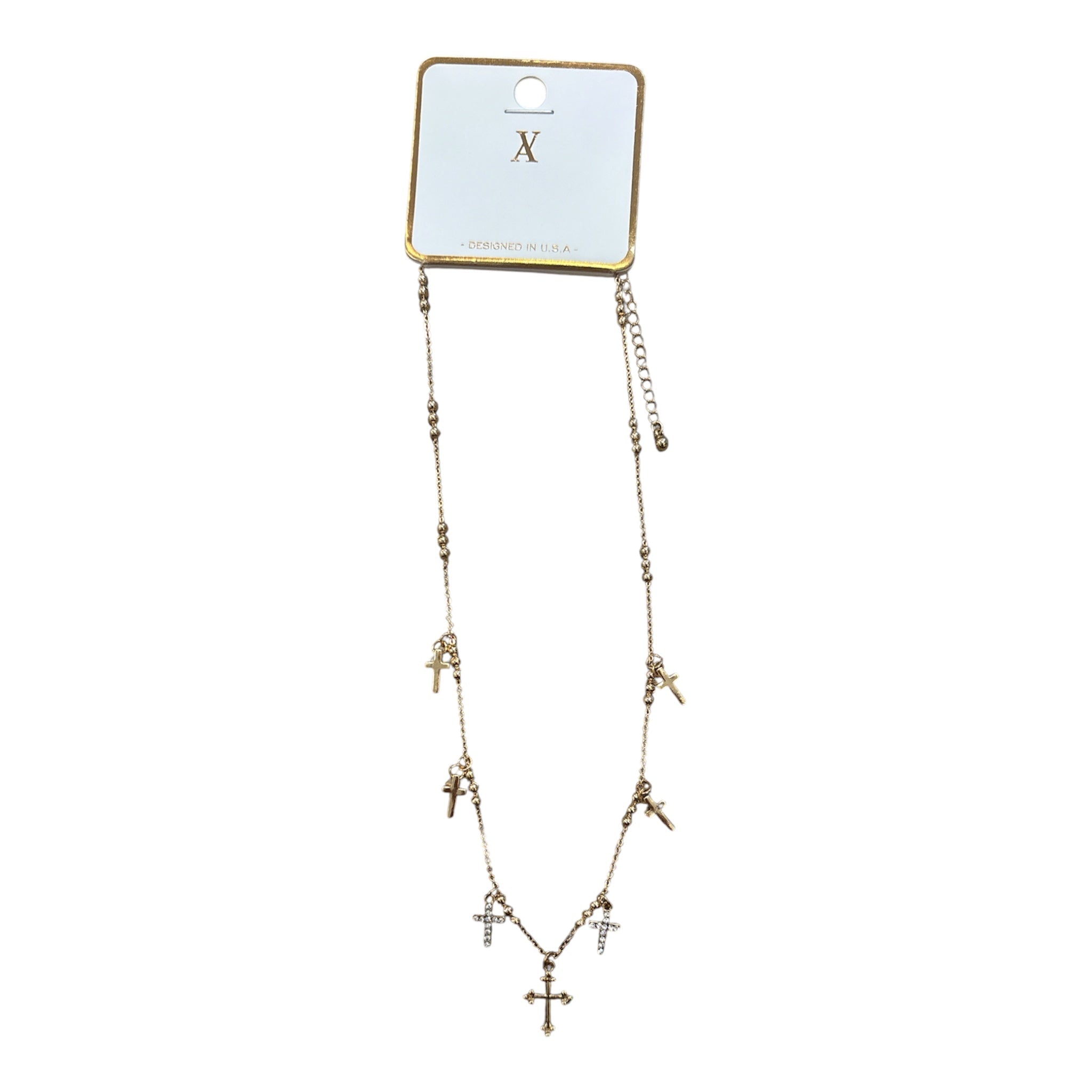 Multi Cross Necklace - Grayce's Boutique
