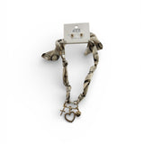 Neutral Scarf Charm Necklace - MainStreet Clothing Co.