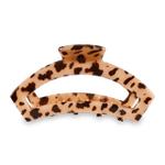 Open Blonde Tortoise Large Claw Hair Clip | Teleties - Grayce's Boutique