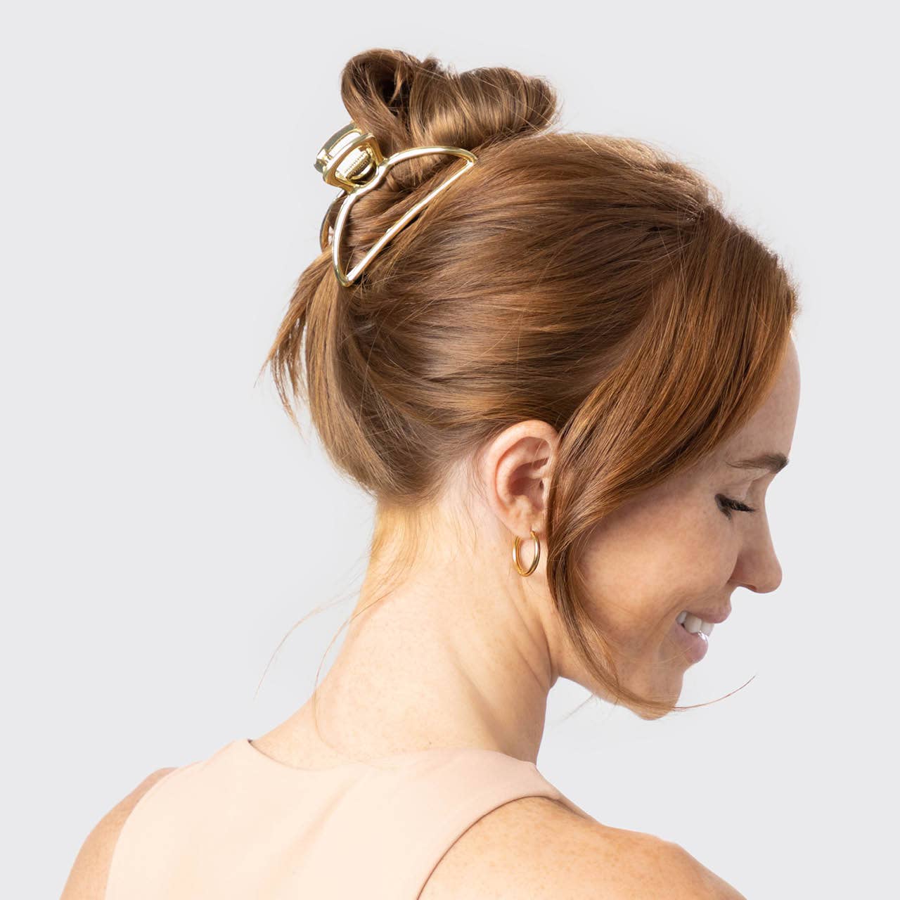 Open Shape Claw Clip - Gold - Grayce's Boutique
