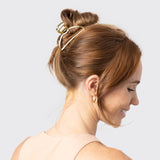 Open Shape Claw Clip - Gold - Grayce's Boutique